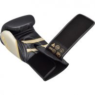 Боксерские перчатки RDX Leather Black White 40248