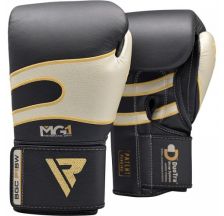 Боксерські рукавички RDX Leather Black White 40248