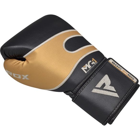 Боксерские перчатки RDX Leather Black Gold 40249_image_5