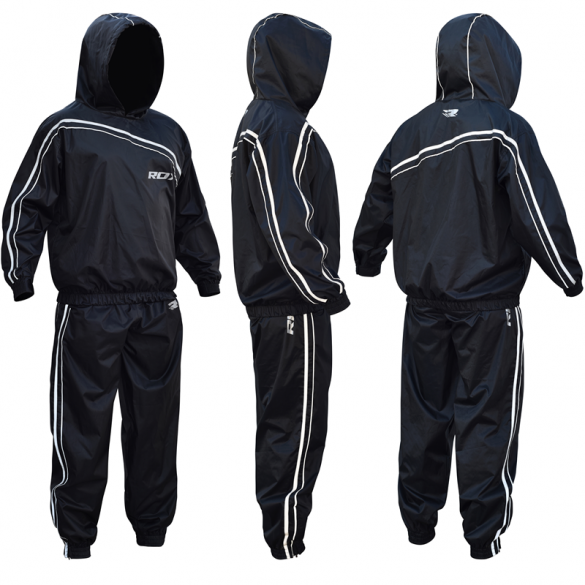 Костюм для похудения с капюшоном RDX Black 40255_image_6