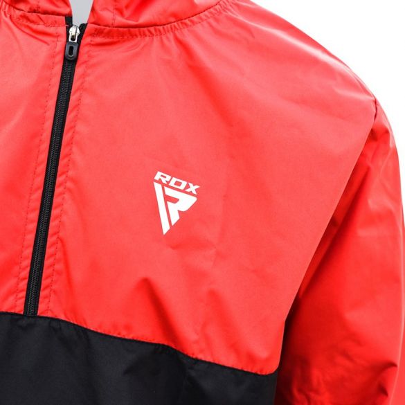 Костюм для похудения с капюшоном RDX Red New 40256_image_3