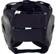 Боксерский шлем RDX Leather Pro Blue 40264