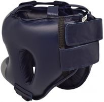 Боксерский шлем с бампером RDX Leather Pro Blue 40265_image_4