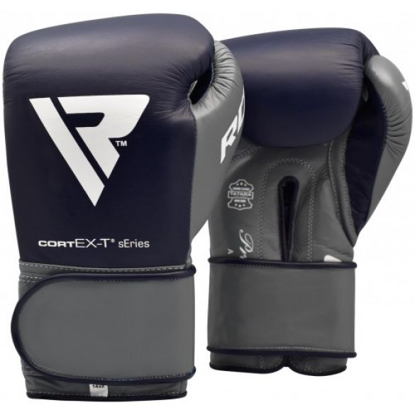 Боксерські рукавички RDX Leather Pro C4 Blue 40267_image_1