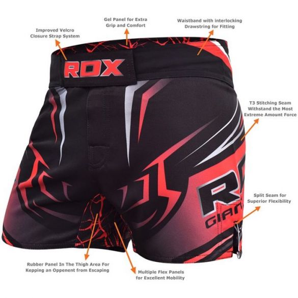 Шорты MMA RDX R8 Red 40270_image_3