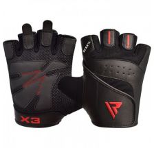 Рукавички для фітнесу RDX S2 Leather Black 40277