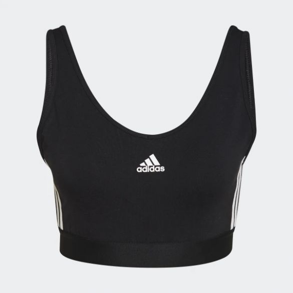 Кроп-топ со съёмными чашечками Adidas Essentials 3-Stripes GS1343_image_1