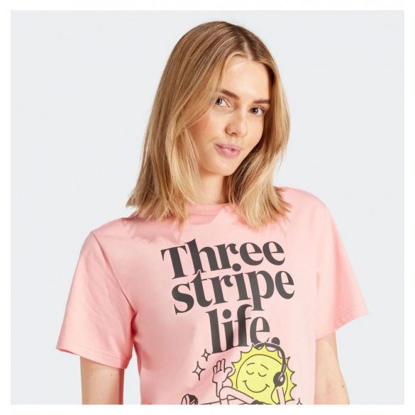 Футболка жіноча Adidas Playera Positivity Estampada Peach IX6456_image_3
