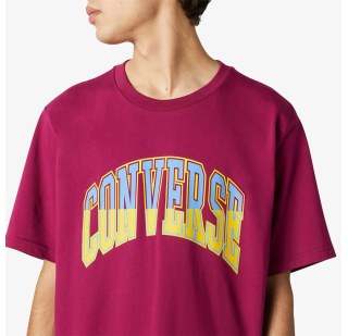 Чоловіча футболка Converse Twisted Varsity Graphic T Maroo 10018383-507