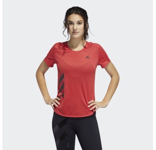 Жіноча футболка Adidas Run It 3 Stripes Fast FR8387