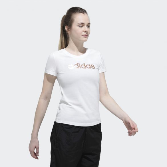 Женская футболка Adidas Foil Linear Logo EC4745