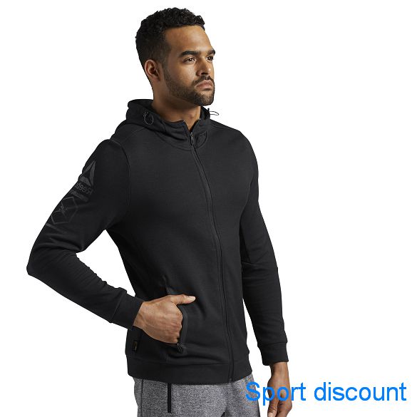 Мужская худи Reebok Cotton FZ Hoodie BR9599