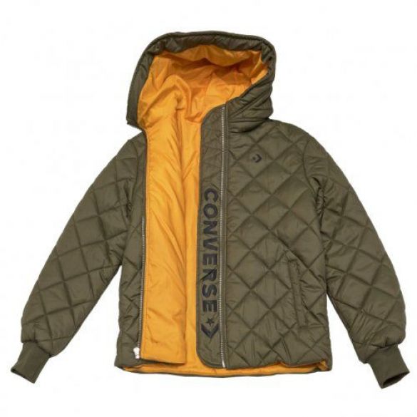 Жіноча куртка Converse Quilted Poly Puffer Med Olive 10006836-348