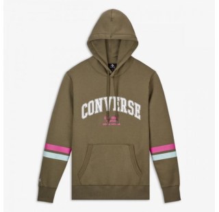 Толстовка Converse Collegiate Text Po Hoodie Field Surplus 10017323-322