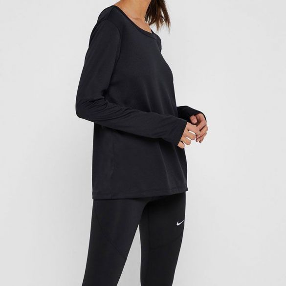 Женская футболка Nike W NK Dry Top Ls Elastika 930511-010_image_4