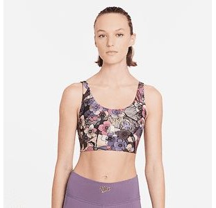 Топ NIKE W NK DF SWSH FEMME AOP BRA CZ7733-004