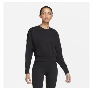 Толстовка Nike Womens Cropped Fleece Training Crew Black DA0447-010