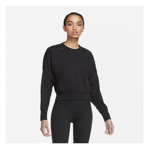 Толстовка Nike Womens Cropped Fleece Training Crew Black DA0447-010_image_1