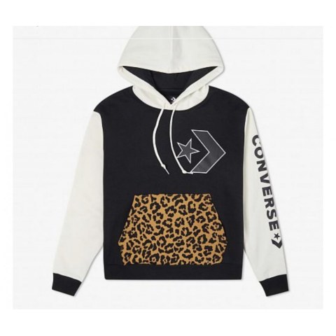 ТОЛСТОВКА CONVERSE LEOPARD POCKET STAND OUT GO TO HOODIE 10023053-281_image_1