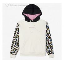 ТОЛСТОВКА CONVERSE STAND OUT LEOPARD SLEEVE GO TO HOODIE 10023080-281_image_2