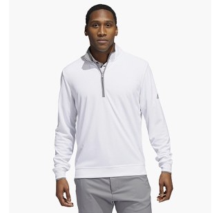 Лонгслив Adidas Quarter-Zip Pullover White Hg8838