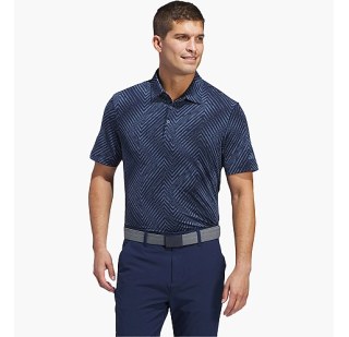 Поло Adidas Ultimate 365 Allover Print Polo Shirt Blue IU4388