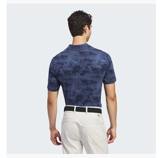 Поло Adidas Go-To Printed Mesh Polo Shirt Blue IU4428