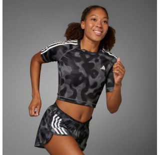 Футболка Adidas Own the Run 3-Stripes Allover Print IK5012
