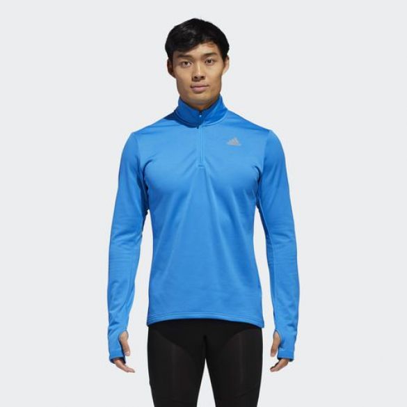 Мужской лонгслив для бега Adidas Rs Cw 1 - 2 Zip M D93104_image_1