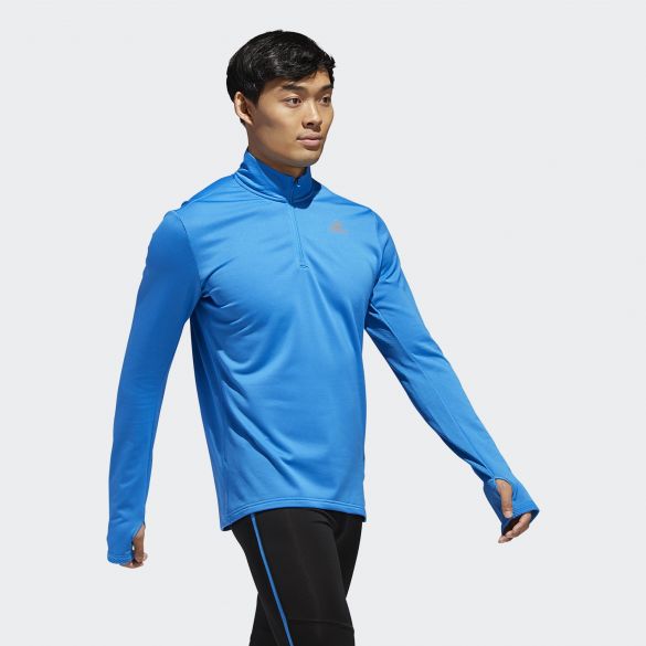 Мужской лонгслив для бега Adidas Rs Cw 1 - 2 Zip M D93104_image_4