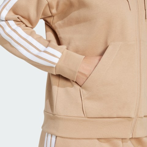 Толстовка Essentials 3-Stripes Full-Zip Fleece Adidas Sportswear JX7706_image_5