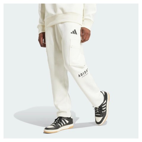 Штани чоловічі Adidas All Szn Fleece Graphic Loose Sportswear White JJ3664_image_2