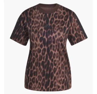 Adidas Футболка жіноча Seasonal Essentials Leopard Print Brown JZ0200
