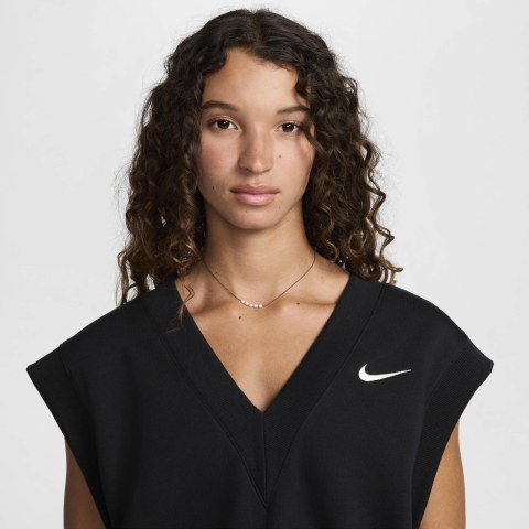 Женский жилет Nike W NSW Phnx Flc Slvls Vneck Crp FV6316-010_image_3