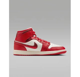 Кросівки жіночі Air Jordan 1 Mid SE Red/White HJ9337-106