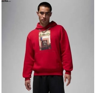Толстовка чоловіча Air Jordan Jm Chimney Flc Po Red HQ5654-687