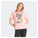Женская футболка Adidas Playera Positivity Estampada Peach IX6456_image_1