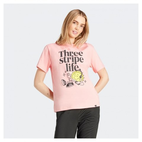 Женская футболка Adidas Playera Positivity Estampada Peach IX6456_image_1