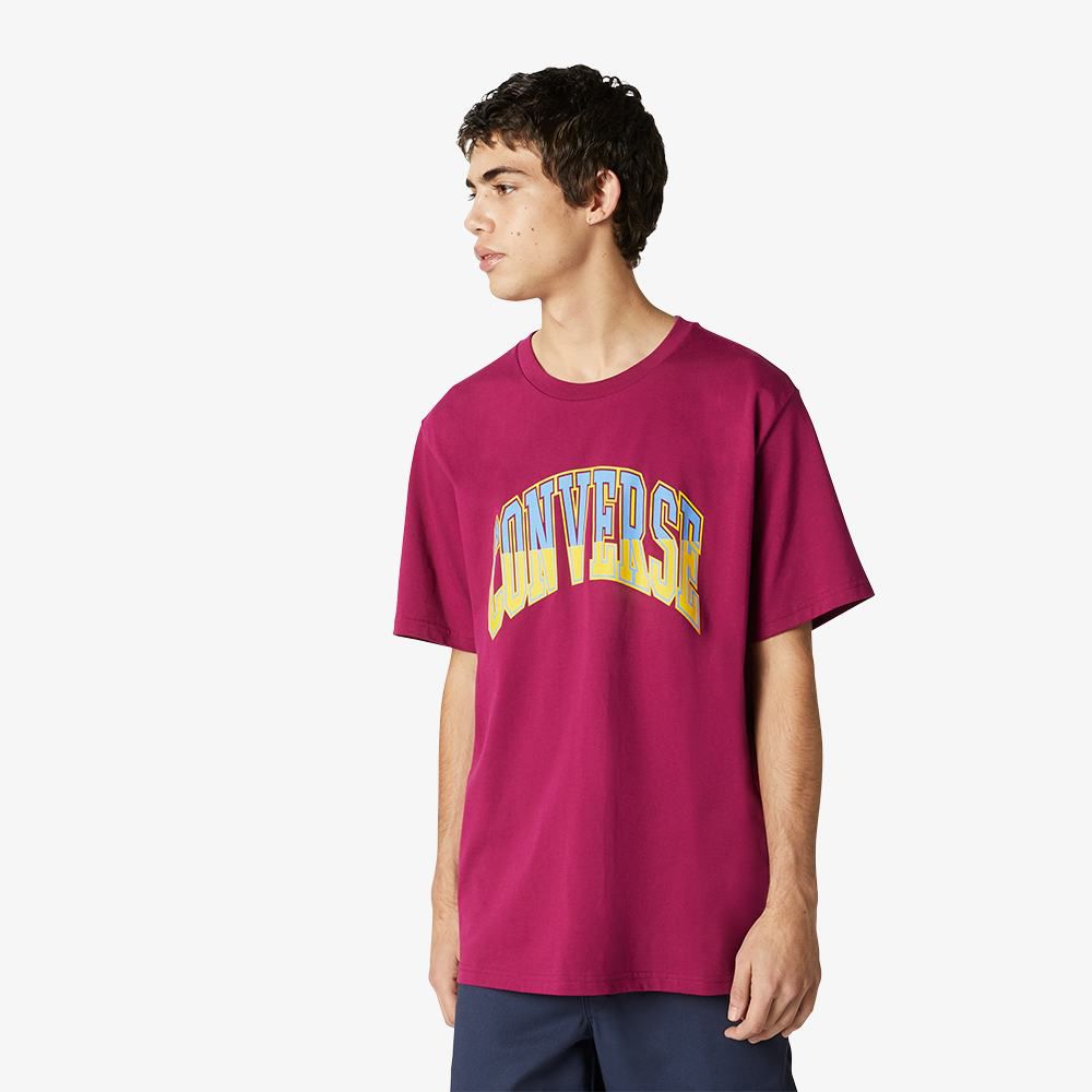 Чоловіча футболка Converse Twisted Varsity Graphic T Maroo 10018383-507_image_1