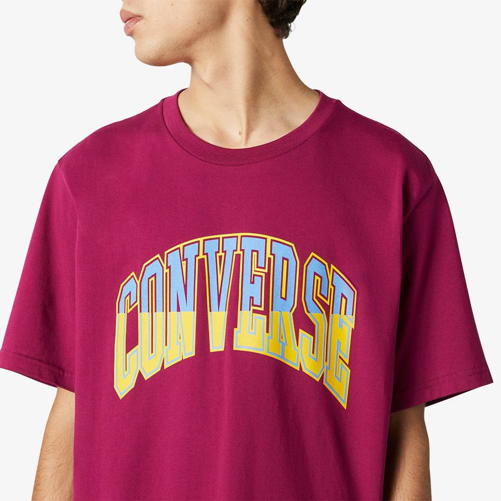 Чоловіча футболка Converse Twisted Varsity Graphic T Maroo 10018383-507_image_2
