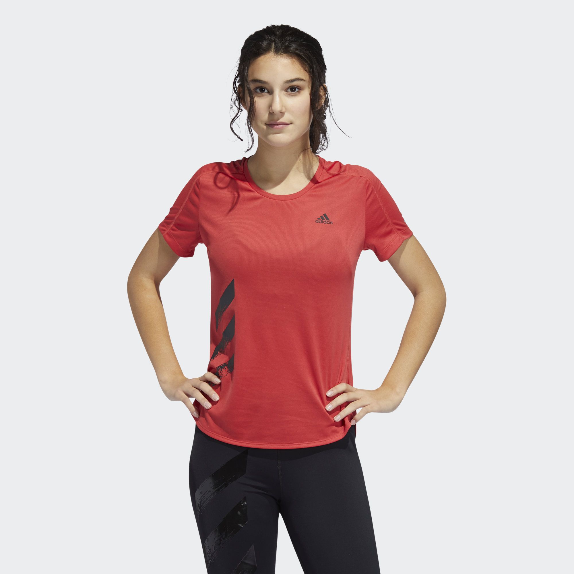 Жіноча футболка Adidas Run It 3 Stripes Fast FR8387_image_1