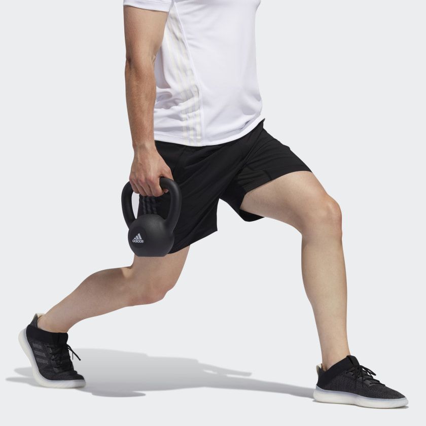 Шорты для фитнеса Adidas Aeroready 3-Stripes 4-inch FL4389_image_3