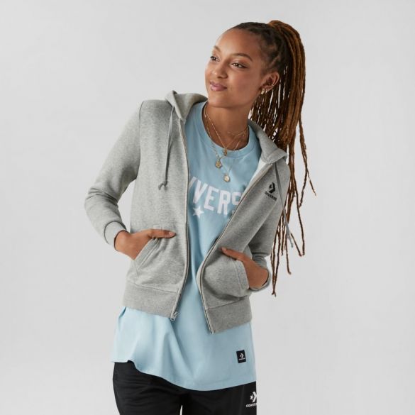 Толстовка Converse Star Chevron Emb Fz Hoodie BLK 10008818-035_image_1