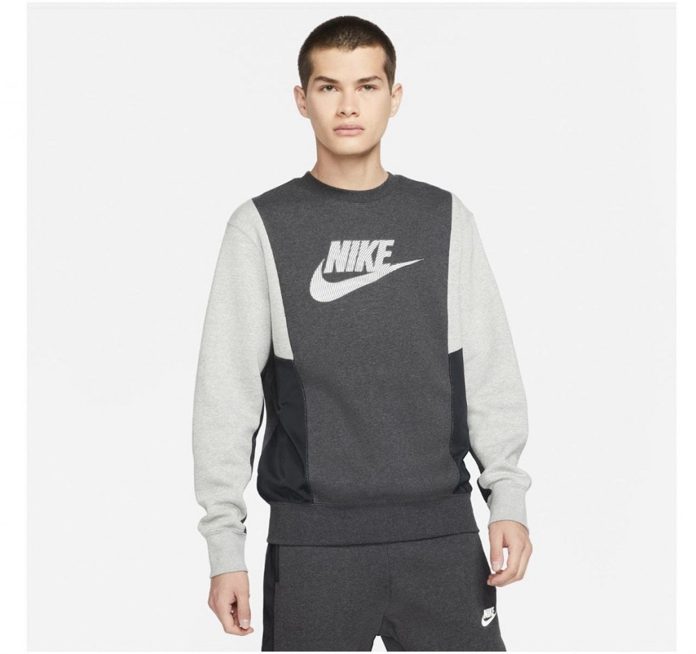 Толстовка Nike M Nsw Hybrid Flc Crew Bb DJ5075-032_image_1