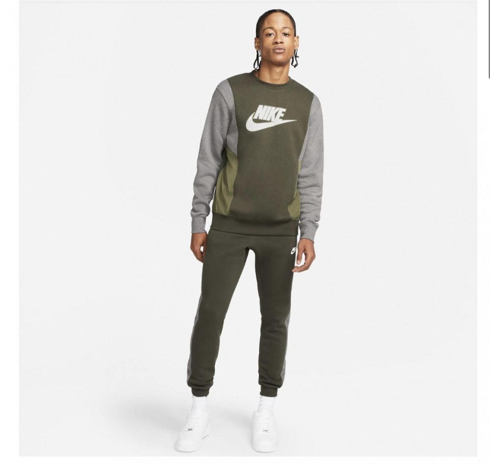 Толстовка Nike M Nsw Hybrid Flc Crew Bb DJ5075-355_image_3
