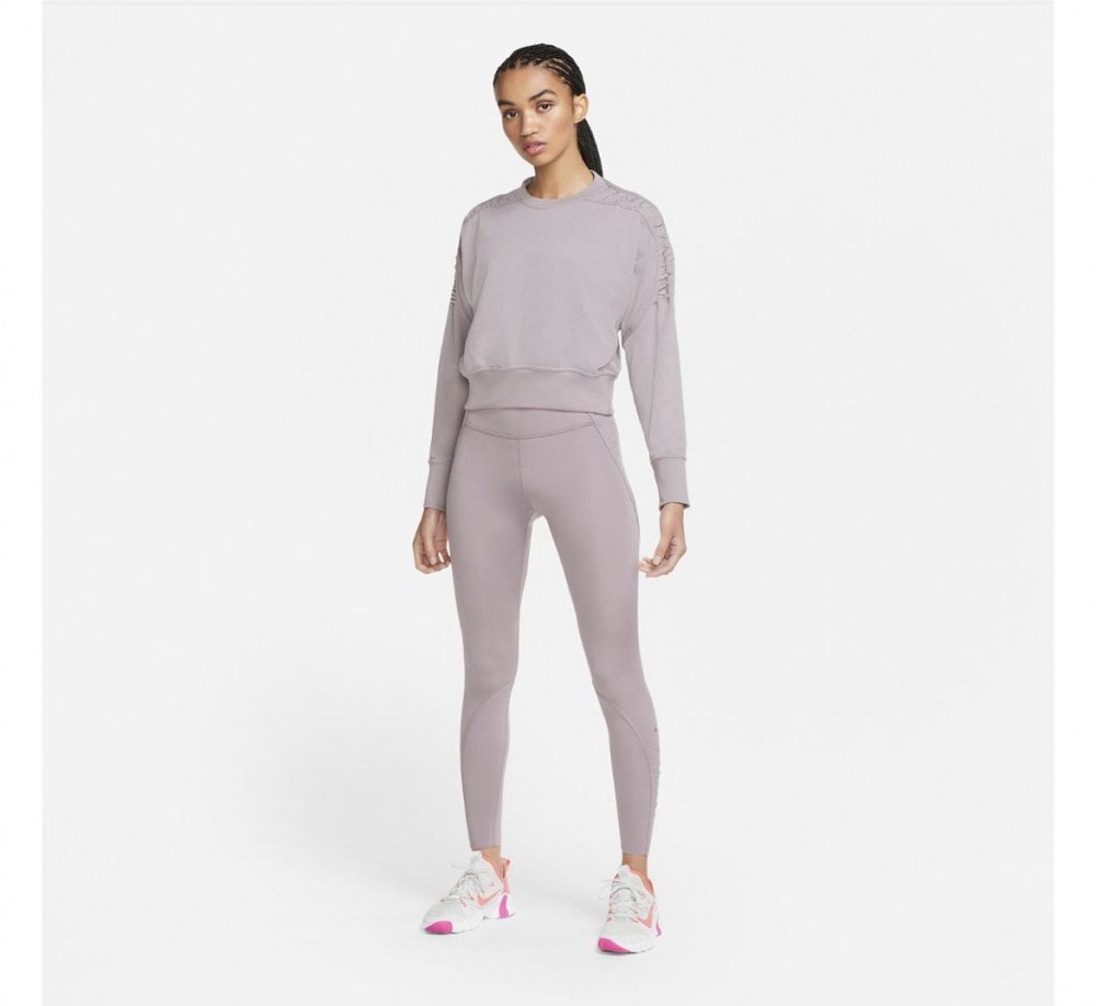 Толстовка Nike Womens Cropped Fleece Training Crew Black DA0447-531_image_1