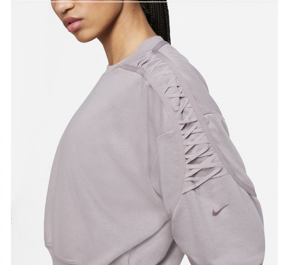 Толстовка Nike Womens Cropped Fleece Training Crew Black DA0447-531_image_3