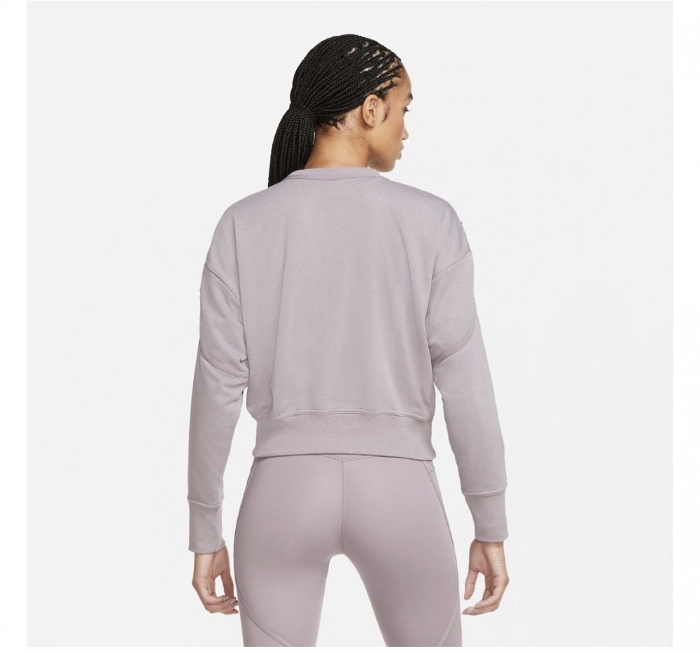 Толстовка Nike Womens Cropped Fleece Training Crew Black DA0447-531_image_2
