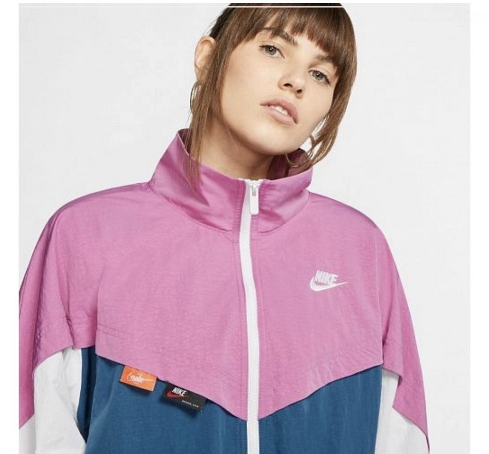 Толстовка Nike W Nsw Icn Clsh Track Jkt Wvn CJ2046-691_image_3