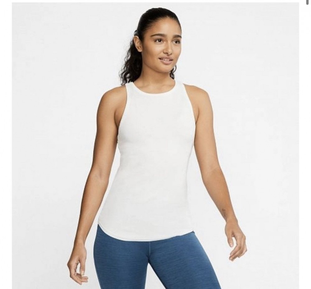 Женская Майка Nike W Nk Yoga Luxe Rib Tank CJ3810-121_image_1